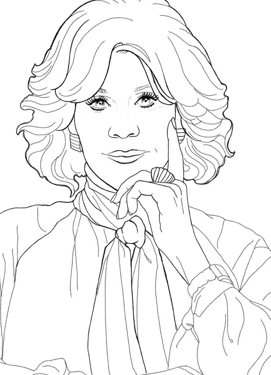 Female Icons Colouring Book