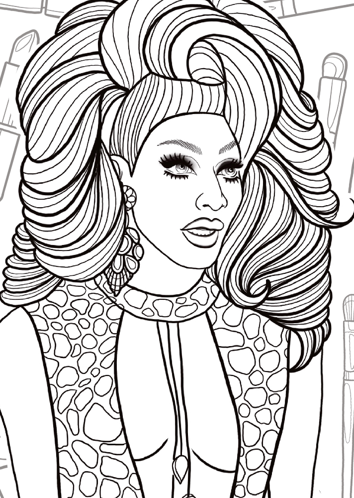 RuPaul Drag Race Winners Colouring Book