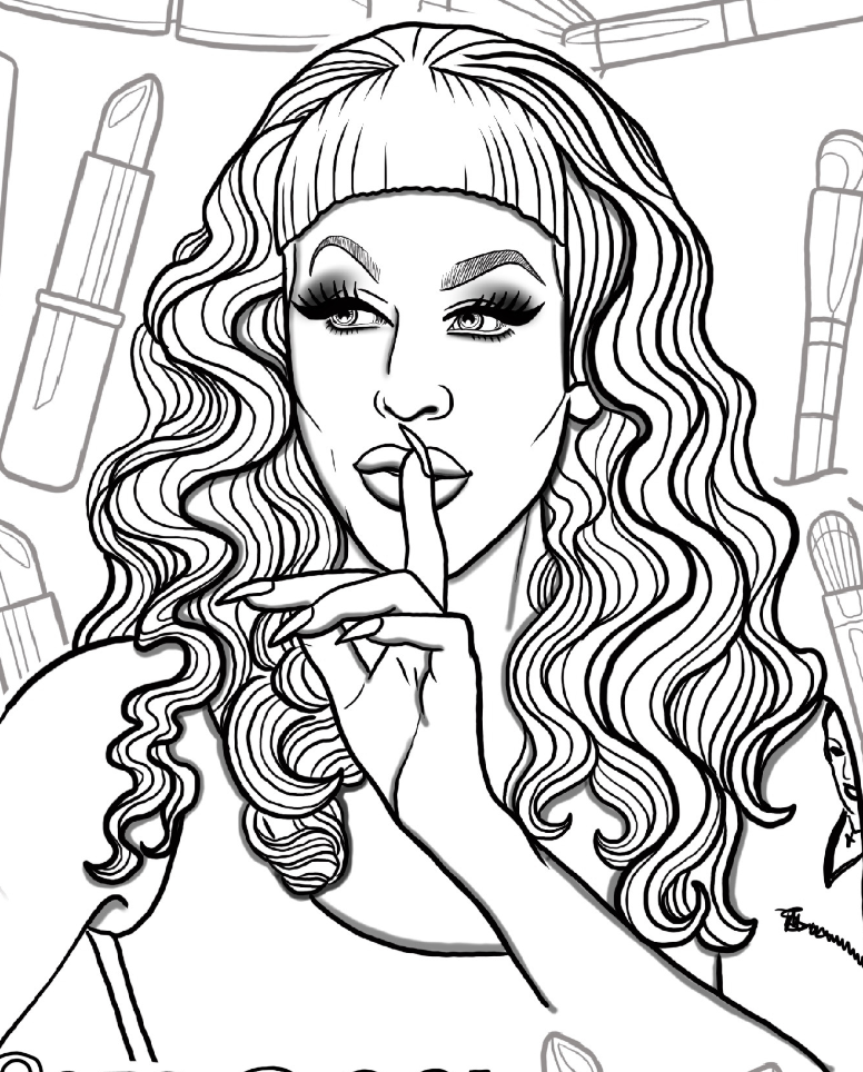 RuPaul Drag Race Winners Colouring Book