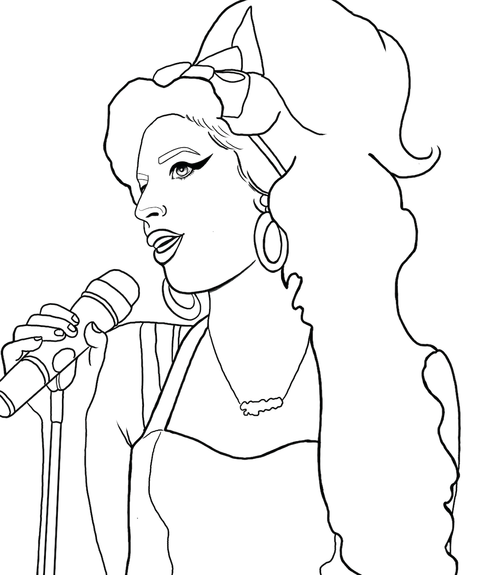 Female Icons Colouring Book