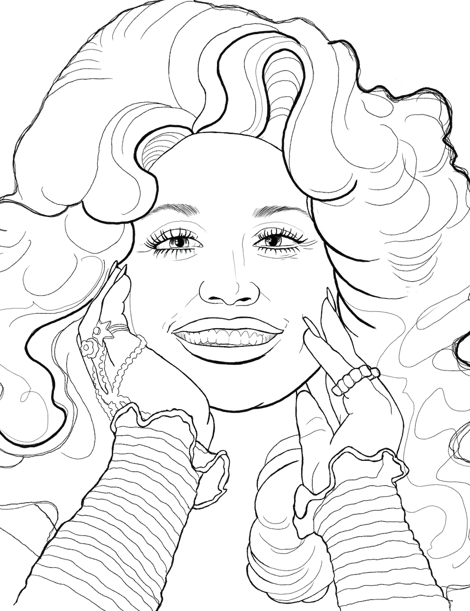 Female Icons Colouring Book